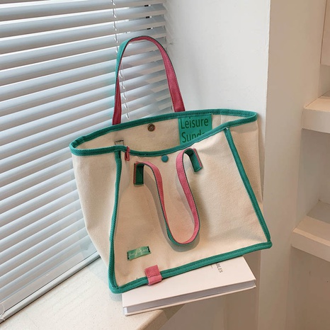 Fashion Solid Color Square Magnetic Buckle Tote Bag's discount tags