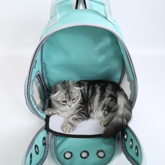 New Backpack PVC Transparent Space Capsule Bag with Cat Design Portable Pet Bag with Cat Design Dog Backpack for Going out