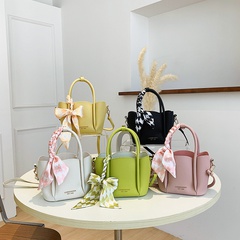 Streetwear Letter Bow Knot Square Zipper Tote Bag