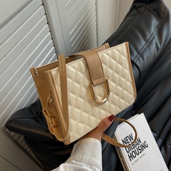 Fashion Color Block Soft Surface Square Zipper hasp Crossbody Bag