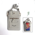 Fashion Solid Color Transparent Square Zipper Phone Walletpicture13