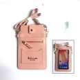 Fashion Solid Color Transparent Square Zipper Phone Walletpicture12
