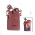 Fashion Solid Color Transparent Square Zipper Phone Walletpicture16