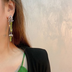 Fashion Bamboo Alloy Tassel Earrings