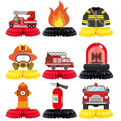 Auto Feuerwehr mann Papier Gruppe Ornamente