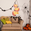 Halloween Pumpkin Skull Wood Party Hanging Ornamentspicture6