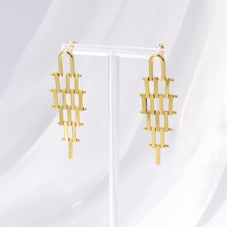 Simple Style Geometric Copper Dangling Earrings Plating Copper Earrings's discount tags