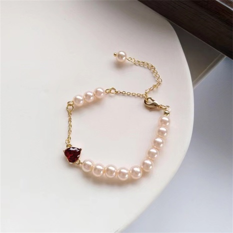 Fashion Heart Shape Mixed materials Artificial Pearls Bracelets's discount tags