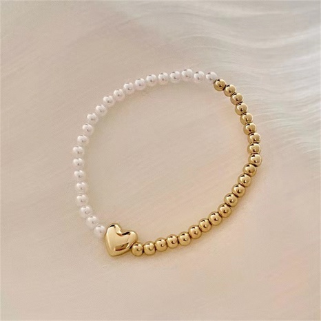 Simple Style Heart Shape Alloy Plating Bracelets's discount tags