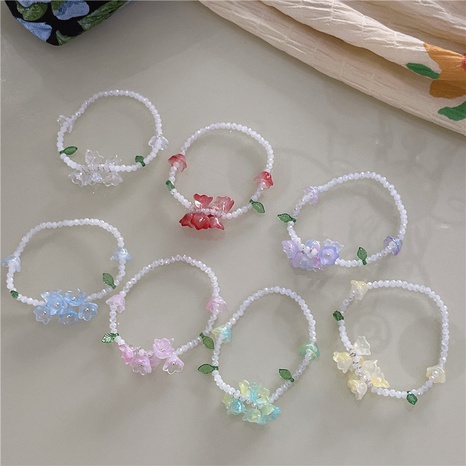 Fashion Flower Mixed materials Bracelets 1 Piece's discount tags