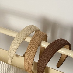 Simple Style Solid Color Synthetic Fibre Hair Band