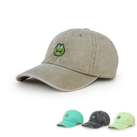 Unisex Simple Style Frog Embroidery Baseball Cap's discount tags