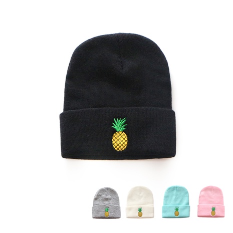 Women'S Cute Pineapple Embroidery Wool Cap's discount tags