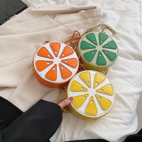 Cute Fruit Cylindrical Zipper Circle Bag's discount tags