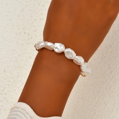 Simple Style Geometric Alloy Artificial Pearls Bracelets 1 Piece