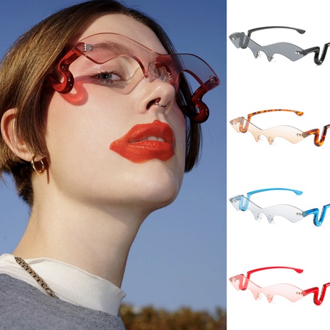 Women'S Fashion Geometric Pc Special-Shaped Mirror Sunglasses's discount tags