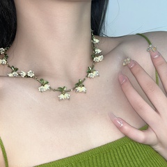 French Style Lily New Pearl Light Luxury Mori All-Match Choker Necklace Same Style Girlfriends' Bracelet Bracelet Ins