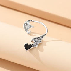 Fashion Heart Shape Wings Alloy Plating Ear clips 1 Piece