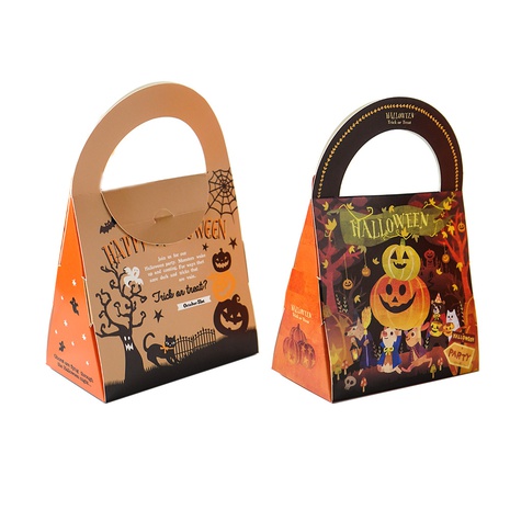 Bolso de mano de Halloween feliz Halloween caja de embalaje de dulces Biscuit wheng turgat caja de dulces's discount tags