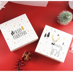 Weihnachten Brief Elch Papier Geschenk-Box Lebensmittel verpackung