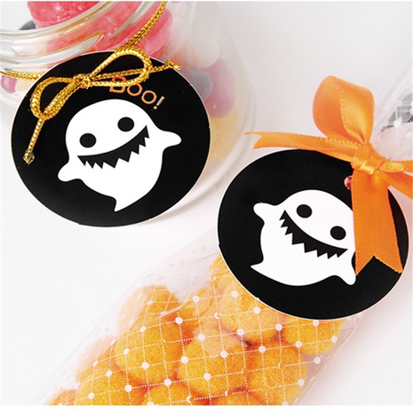 Víspera De Todos Los Santos Lindo Dibujos Animados Papel Etiqueta colgante de decoración de Halloween Suministros para envolver regalos's discount tags