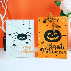 Außenhandel neue Produkte neue Halloween-Geschenkt üte halloween Süßigkeiten Papiertüte Kürbis spinne Verpackungs tasche