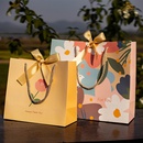 Ins Kontrast farbe Geschenkt te Lehrer tag Geschenk verpackung Tasche kreative einfache groe Handtasche Papiertte Souvenirpicture6