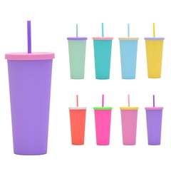 Fashion Solid Color Plastic Water Bottles