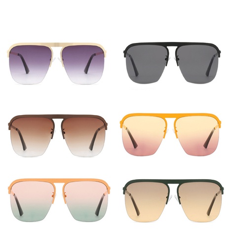 Women'S Fashion Gradient Color Ac Polygon Square Sunglasses's discount tags