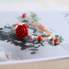 Einfacher Stil Rose Harz Seil Blume Armbänder 1 Stück