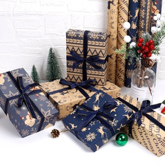 Weihnachten Schneemann Schneeflocke Kraftpapier Gruppe Zubehör für Geschenkverpackungen