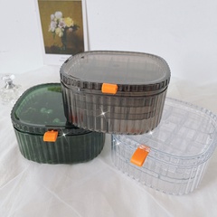 Simple Transparent Dustproof Anti-Oxidation Multi-Grid Jewelry Storage Box