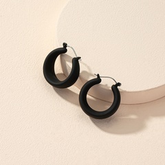 Einfacher Stil Kreis Legierung Eingelegtes Gold Ohrringe 1 Paar