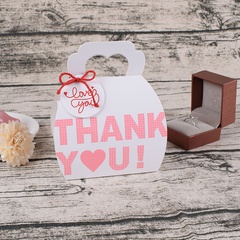 Einfache Tragbare Geschenk Papier Verpackung Danke Falten Candy Farbe Box