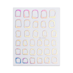 Moda Geométrico Pegatina adhesiva Accesorios Para Uñas Suministros para uñas