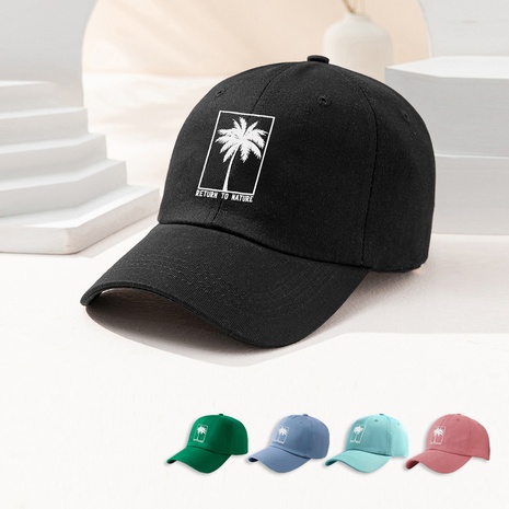 Unisex Fashion Coconut Tree Embroidery Baseball Cap's discount tags