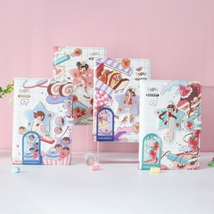 Jingu Briefpapier 32K Dessert Ode Farbseite Magnets chnalle Buch Cartoon Heiß präge Notizbuch Student Kreatives Handbuch Großhandel