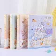 Cute Cartoon 36K Colored Pages Magnetic Buckle  artificial Leather   Notebook