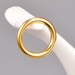 Mode Kreis Titan Stahl Ringe Vergoldet Edelstahl Ringe