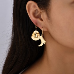 Cowboy Style Boots Alloy Plating Drop Earrings 2 Pieces