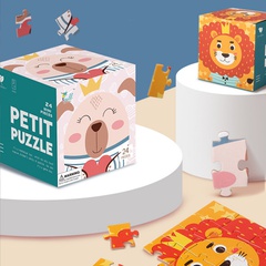 Nette Mini 24 Stück Tier Stil Papier Puzzle Kinder der Frühen Kindheit Pädagogisches Spielzeug