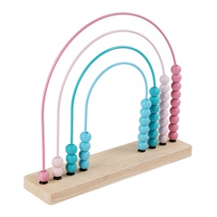 Stehend Abacus Perlen-Bespannen Spielzeug Zählen Spielzeug Dekoration Holz Kinderzimmer Dekoration