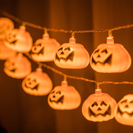 street decoration funny led halloween pumpkin string lights's discount tags