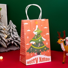 Weihnachten baum stil tragbare geschenk papier tasche