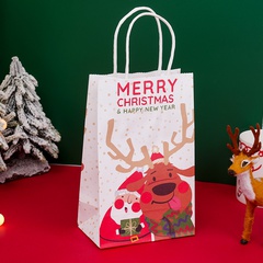 Christmas Elk Tote Paper Gift Bag