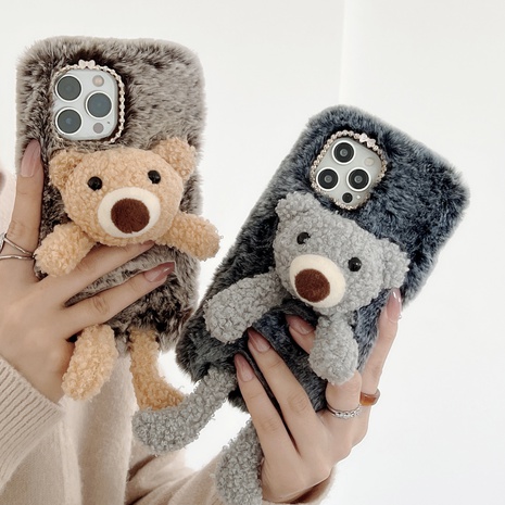 Cute Rabbit Bear Cloth Resin  iPhone Phone Cases's discount tags