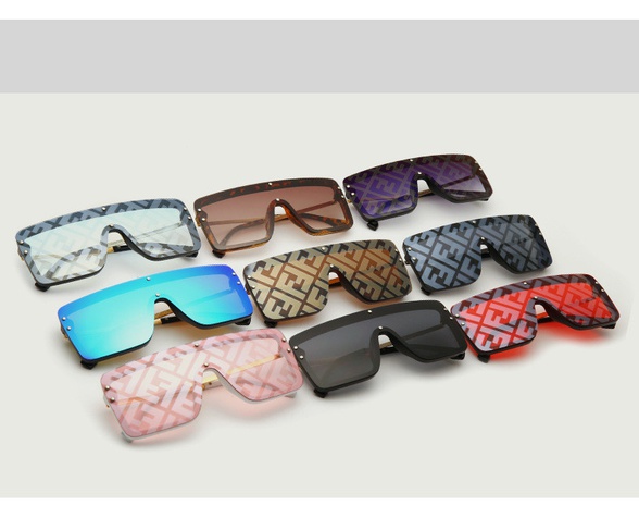 Women'S Fashion Geometric Pc Square Metal Sunglasses's discount tags