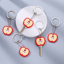 Pumpkin Apple PVC Metal Epoxy Bag Pendant Keychain 5 Piecespicture8