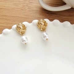 Fashion Flower Imitation Pearl Alloy Patchwork Earrings