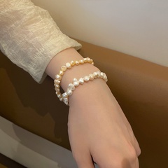 Fashion Geometric Imitation Pearl Alloy Bracelets